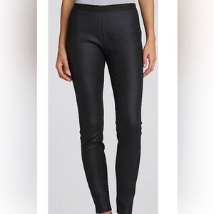 Eileen Fisher waxed denim Leggings size L